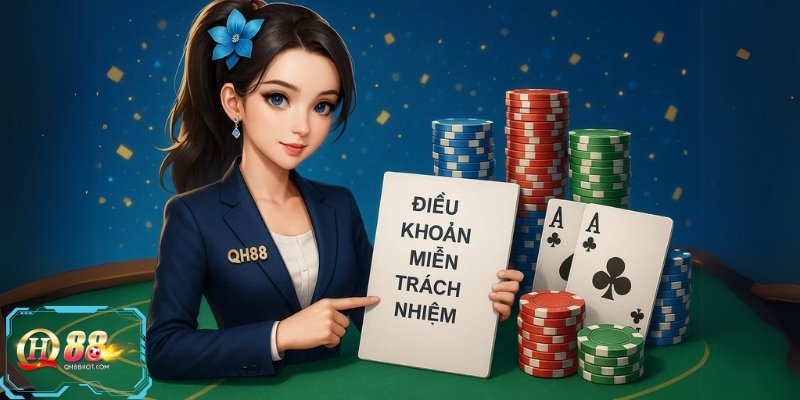 QH88 ra điều khoản miễn trách nhiệm để bảo vệ cả thành viên lẫn nhà cái.