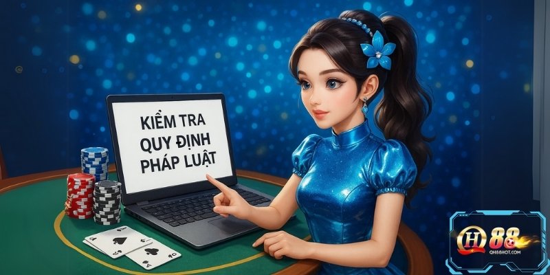 Người chơi cần kiểm tra quy định pháp luật địa phương trước khi đăng nhập QH88.