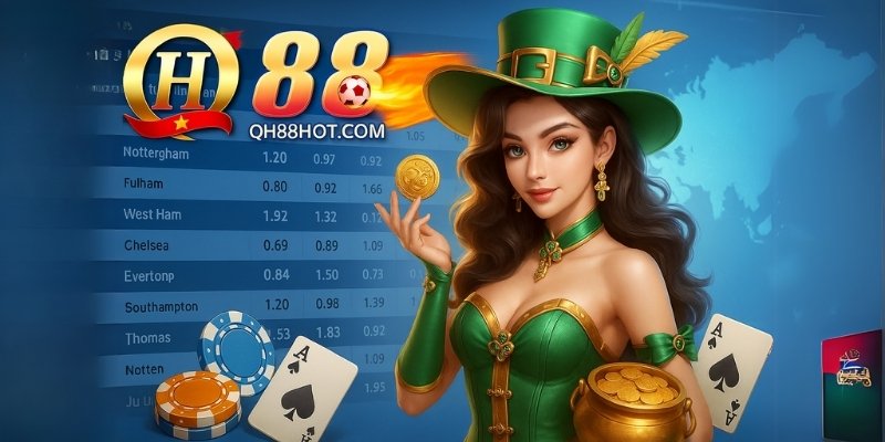 Giao diện đặt kèo thể thao tại QH88, tỷ lệ trực tuyến cập nhật theo thời gian thực.