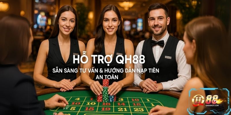 Đội ngũ QH88 luôn sẵn sàng hỗ trợ bạn nạp tiền QH88 nhanh chóng, an toàn.