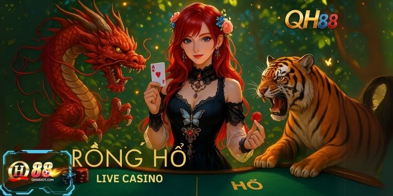 Rồng Hổ tại Live Casino QH88 mang đến cảm giác hồi hộp từng giây, cực hợp với người thích tốc độ.