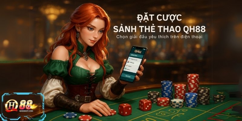 Truy cập sảnh thể thao QH88 và chọn giải đấu yêu thích.